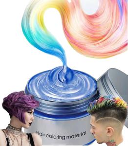 Quality 9 Colors Elastic Styling Hair Wax For Man And Woman Temporary Hair Color Wax wholesale