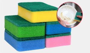 Quality Heavy Duty Dish Washing Sponge With High Density Polyester Fiber Material wholesale