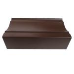 Glass Sliding Window Aluminum Accessories, 6063 Customized Brown Powder Coated