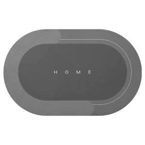 Quality Non-Slip Diatomite Dark Gray Mat Quick-Drying and Waterproof for Home Kitchen wholesale