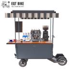 Load 400KG Steel Frame Coffee Bike Cart 3CBM With Waterproof Awning