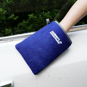 Quality Blue Custom Synthetic Clay Mitt Clay Bar Wash Mitt For Auto Care Blister Packaged wholesale