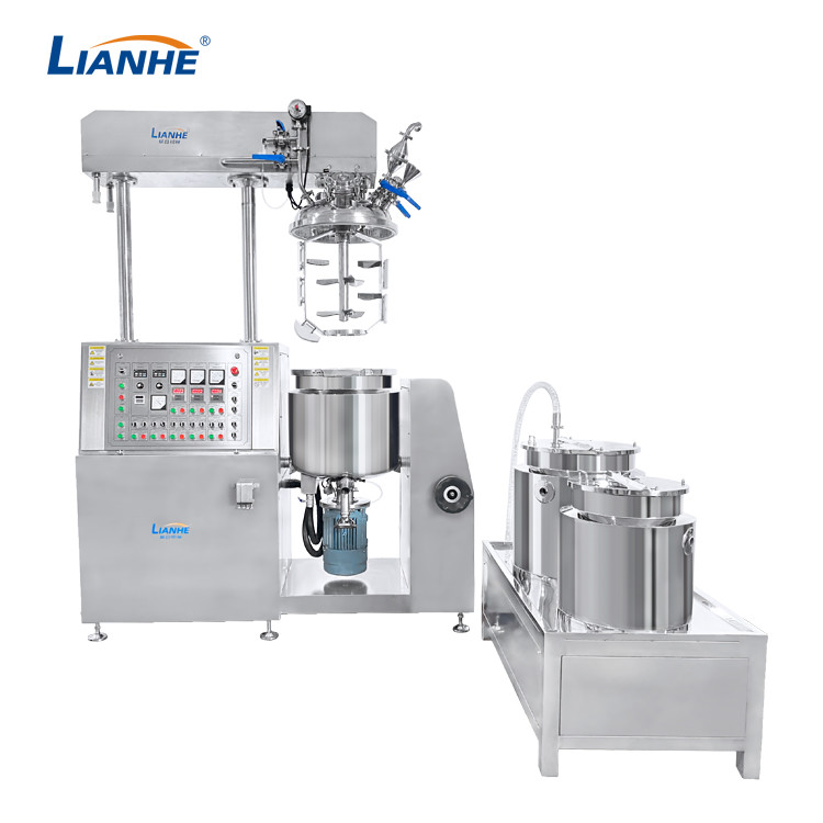 150L Hydraulic Lifting Vacuum Emulsifier Mixer Bottom Homogenizer SUS316L