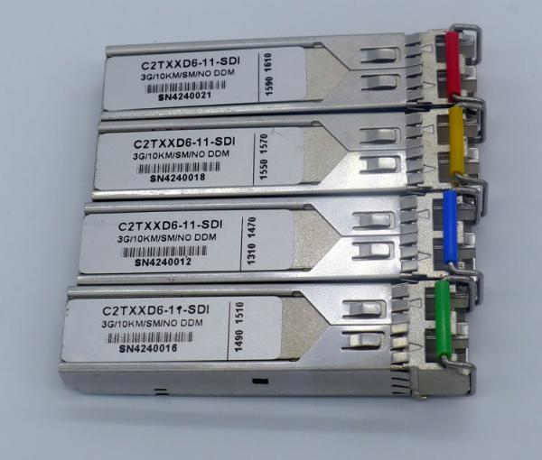 CWDM video SFP transceiver module for 1270nm,1290nm,1310,1330,1350,1370,1390
