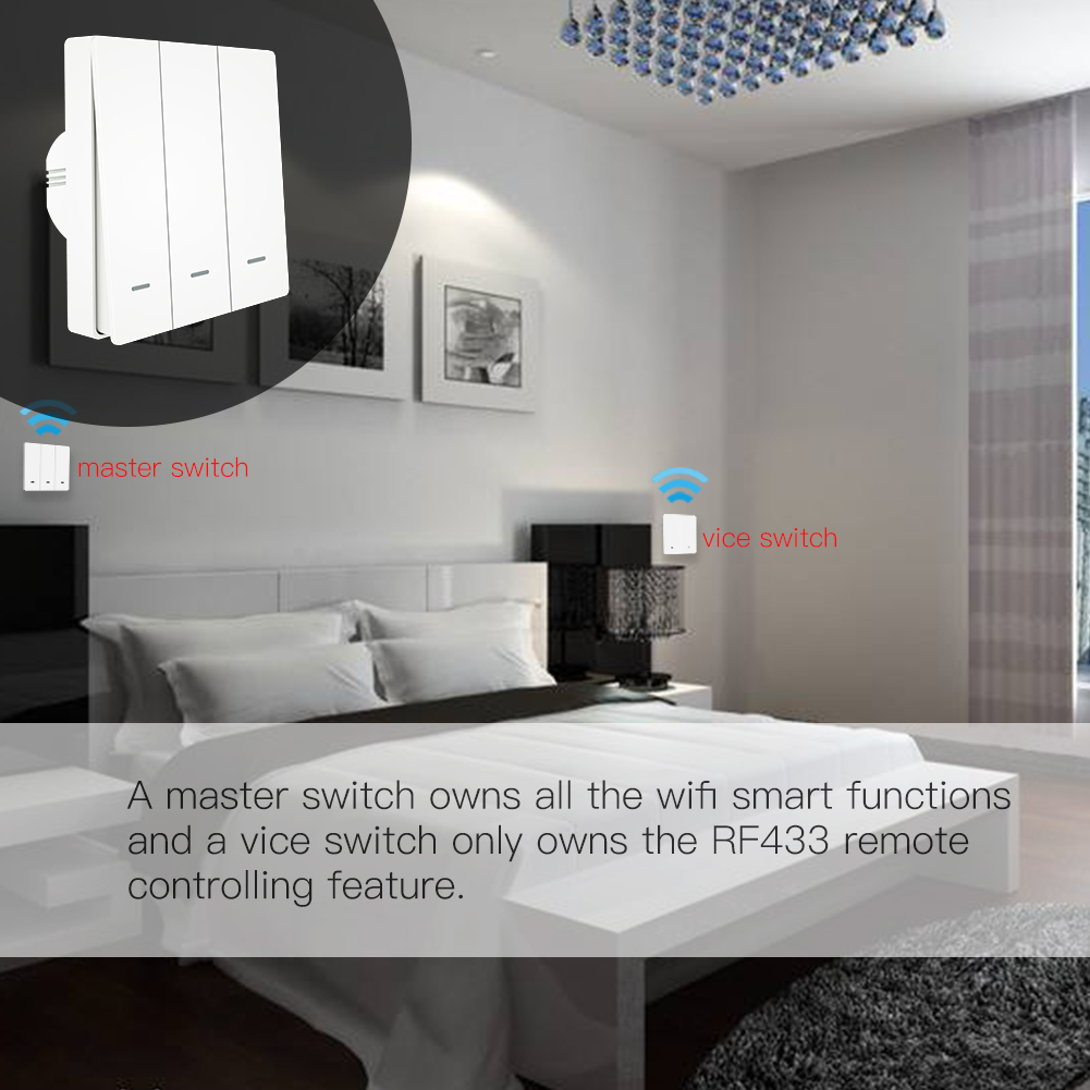 Light Switch Tuya Smart Home IOT Home Automation MOES Push Button Switch
