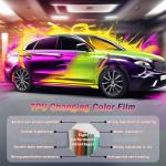 TPU Lambency Rose Violet Color Film Paint Protection Water Resistant Color Wrap