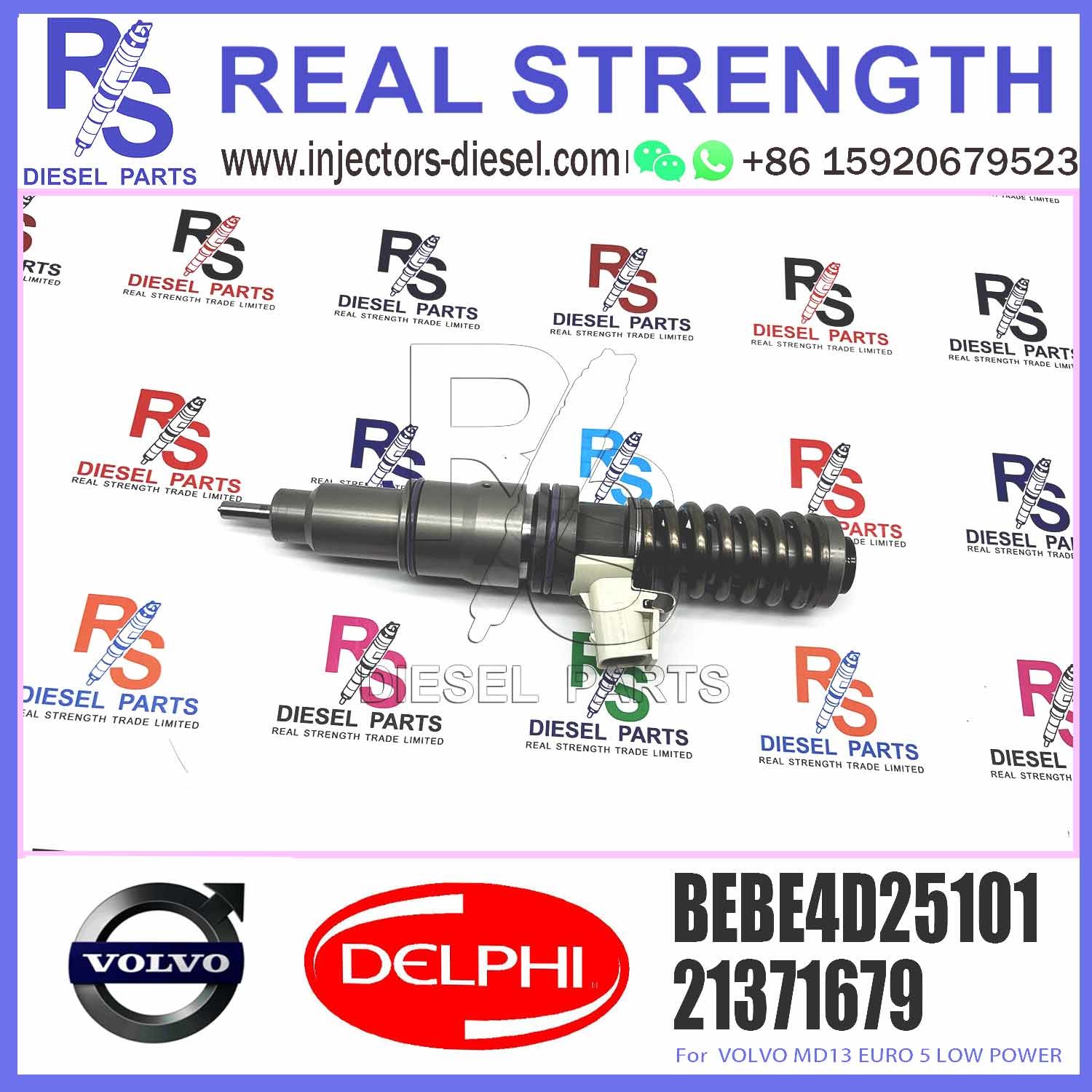 Diesel Fuel Injector 3801392 4 Pins Fuel Injection Nozzle BEBE4D25001 BEBE4D25101 For V-O-L-V MD13 EURO 5 LOW POWER