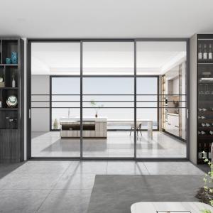 Quality Black Aluminum Sliding Glass Door wholesale