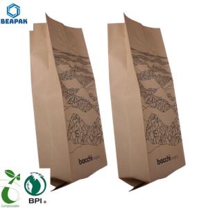 Quality Sachet Biodegradable PLA Kraft Stand Up Paper Bags Eco Friendly wholesale