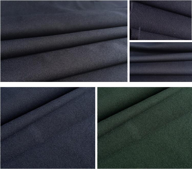 Home Textile 150*150 100% Polyester Solid Color Twill Gabardine Fabric For Men'S Suit