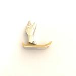 OEM ODM Garments Machine Parts , Iron Single Needle Presser Foot