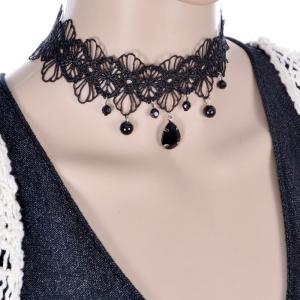 Quality Adorable Dance Wear Accessories Hollow Flower Choker Necklace With Rhinestone wholesale