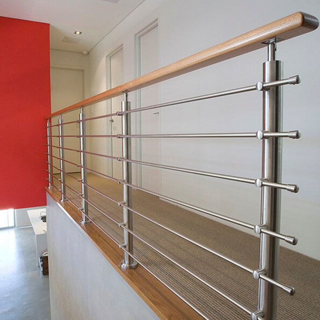 316 304 Stainless Steel Stair Railing 12.7mm Rod Diameter Indoor / Outdoor