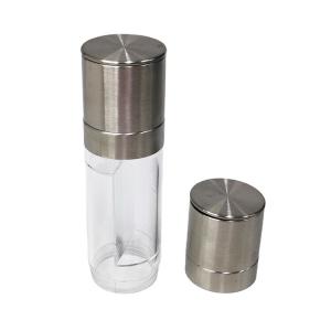 Quality 2 In 1 Plastic Jar 220mm 258g 80ml Stainless Steel Salt Grinder wholesale