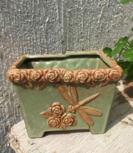 Quality Succulent Creative Rose and Dragonfly Plant Flowerpots wholesale