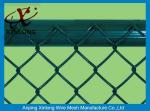 Low Carbon Steel Wire Diamond Chain Link Fence / Sports Ground Fencing