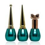 Unique 10ml 15ml Green Glass Empty Gel Nail Polish Bottle With Brush