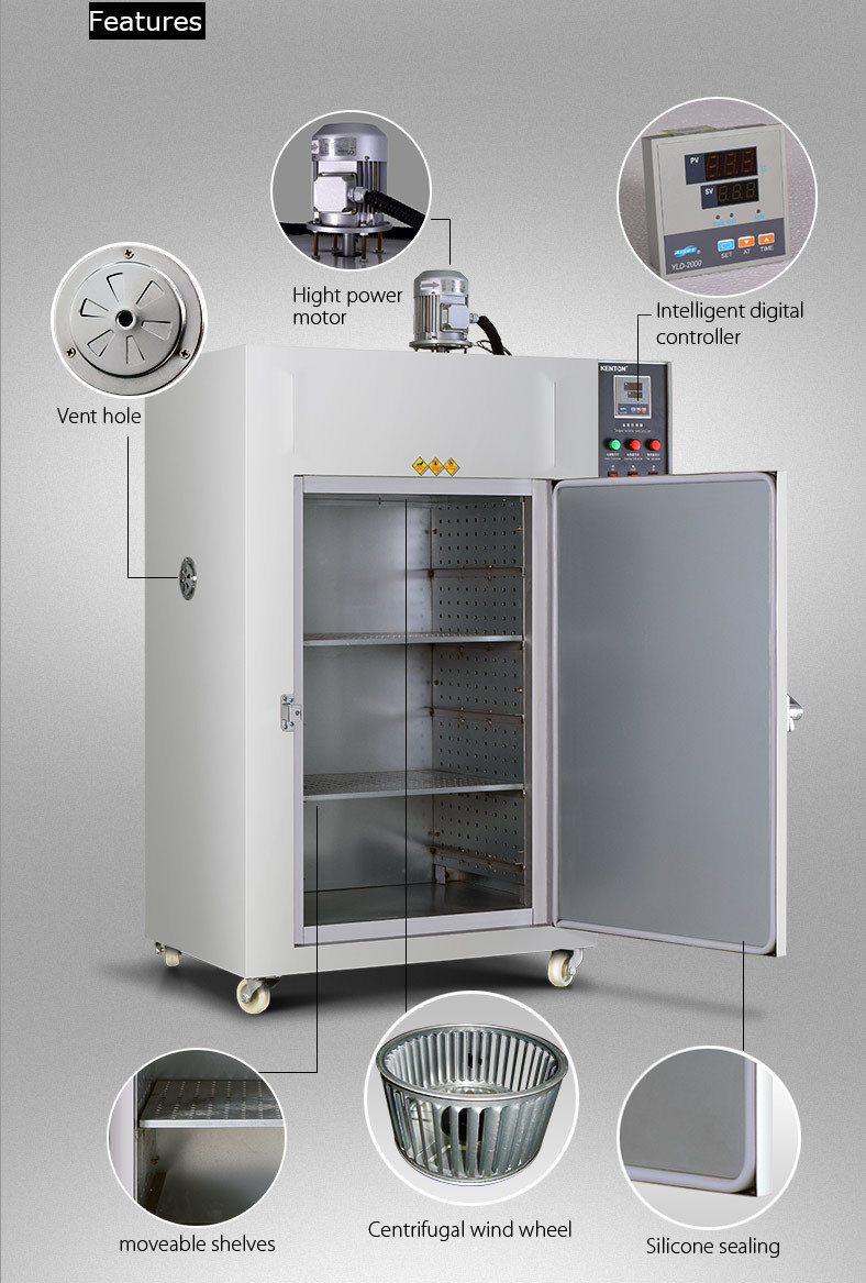 100C Forced Air Convection Lab Oven Hot Air Blast Catfish Drying Oven Commercial