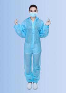 Quality Safety Chemical Protective Blue Disposable Coveralls Suit Waterproof wholesale