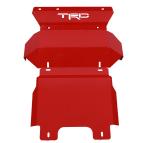 Under Guard Pickup Truck Skid Plate Steel Red Engine Protecting Cover For Toyota