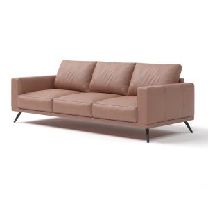 Quality Simple Office Furniture Sofa Modular Brown Synthetic Leather Sofa Set wholesale
