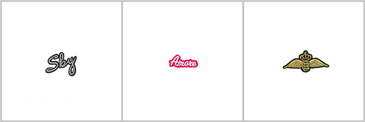 Free sample iron custom patches embroidered patches