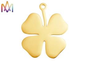 Quality Rustproof SS304 Engraved Four Leaf Clover Pendant wholesale
