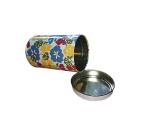 Flower Pattern Round Tin Cans Food Grade Non Toxic Material Recyclable
