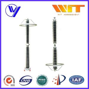 Quality HV Silicone Ceramic Housing Metal Oxide Lightning Protector for Power Distribution Substation wholesale
