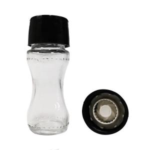 Quality Food Grade Black 94g 60ml 110mm Pepper Glass Jars wholesale
