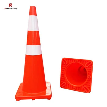Safety 700mm Traffic Warning Cones Orange Reflective Safety Cones 1.4kg