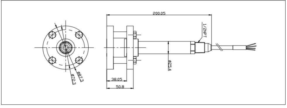 OEM sensor Flange pressure level gauge