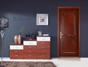 Quality Single Flower Teak Solid Wood Internal Doors 85cm Width Moisture Proof wholesale
