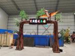Customized Most Realistic Dinosaur For Park Entrance Door Gate