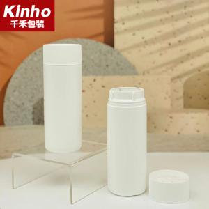 Quality 200ml Round HDPE Empty Baby Talcum Powder Bottles With Sifter Cap 100 Grams wholesale