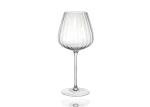 Food Grade Lead Free Vertical Stripes Crystal Wine Glasses 590ml Red Wine Glass