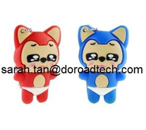 Quality Promotional Gift Custom Cartoon PVC USB Flash Drive wholesale