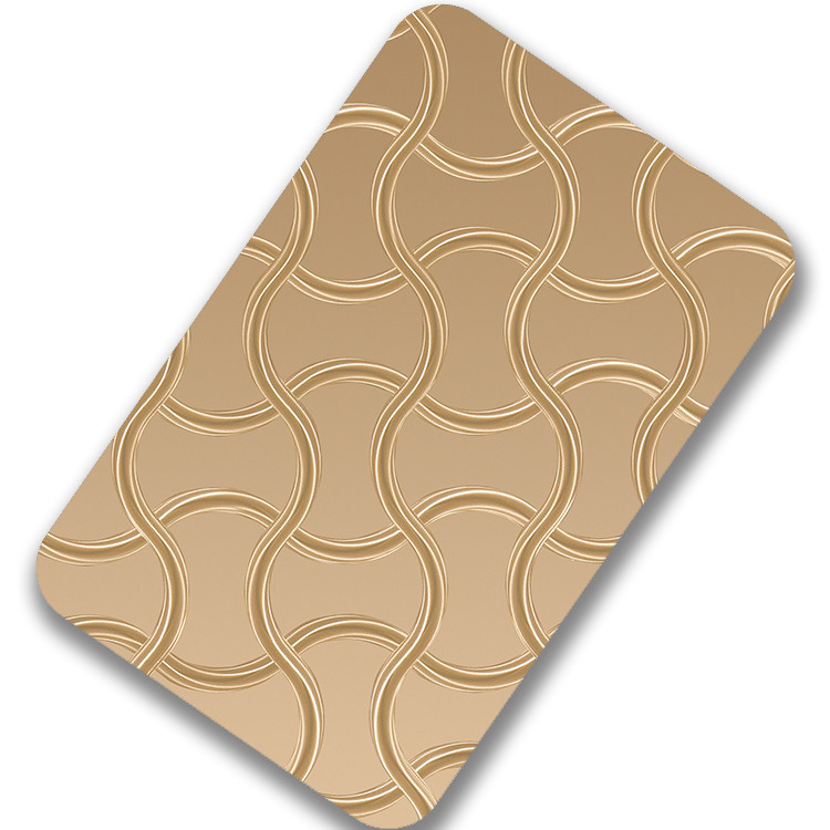 Coated Pvd 3D Finishing Laser Stainless Steel Sheet For Interior Wall Decoration
