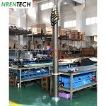 12m aluminum telescoping mast 30kg payloads 2.55m closed height-pneumatic
