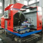 Automotive Wheel Facing Lathe Machine Economic Floor Type Face Lathe