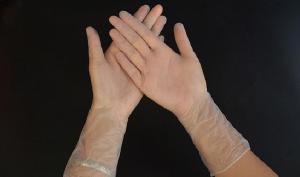 Quality 8g/Pc Disposable Vinyl Glove Hospital 300MM Medical Vinyl Examination Gloves wholesale