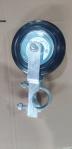 Double Chain Link Cattle Fence Gate Wheel Metal Tube Swing Gate Caster 6"