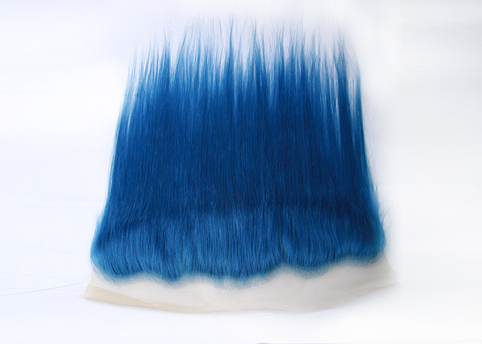 Dark Blue Human Hair Virgin Lace Frontal 16" AAAA Grade 70g-80g / Piece