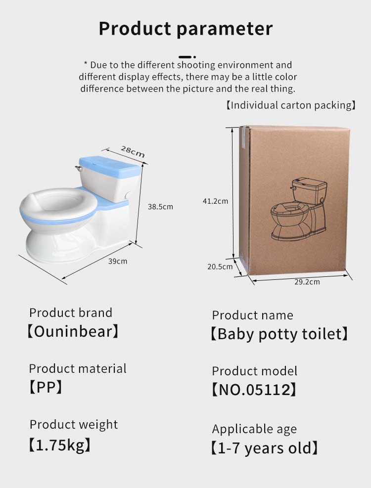 Eco-Friendly Plastic Baby Potty Toilet With Cute Cartoon Design OEM/ODM Potty Training Toilet