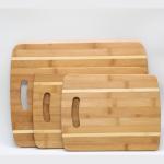 Heavy Bamboo kitchenware cutting board set
