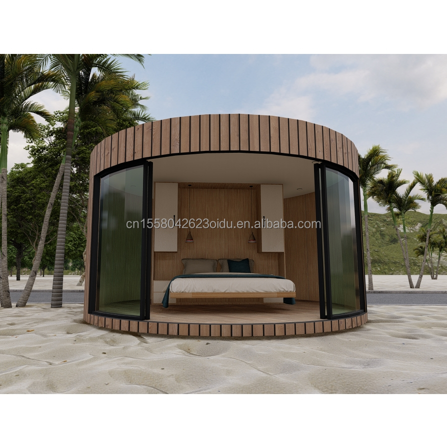 50/75/100mm Wave Sandwich Panel Wall EU Prefabricated Container House for Couples' Residential or Hotel