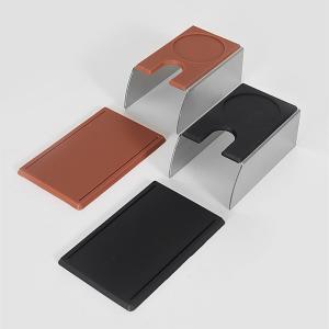 Quality Barista Espresso Coffee Tamper Holder Eco-friendly Black Stainless Steel Custom Design wholesale