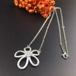 18K White Gold Diamond Jewelry Set with Necklace Ring and Earrings