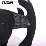 Alcantara Mercedes W205 Cla45 Steering Wheel Carbon Fiber Leather Design