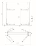 Car workshop used manual release 2 post hydraulic car lift